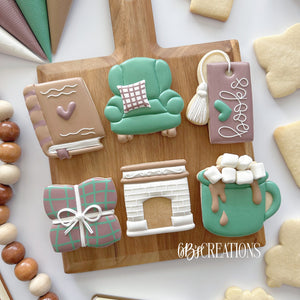 Cozy Book - Stencils (6 pack - all cookies)