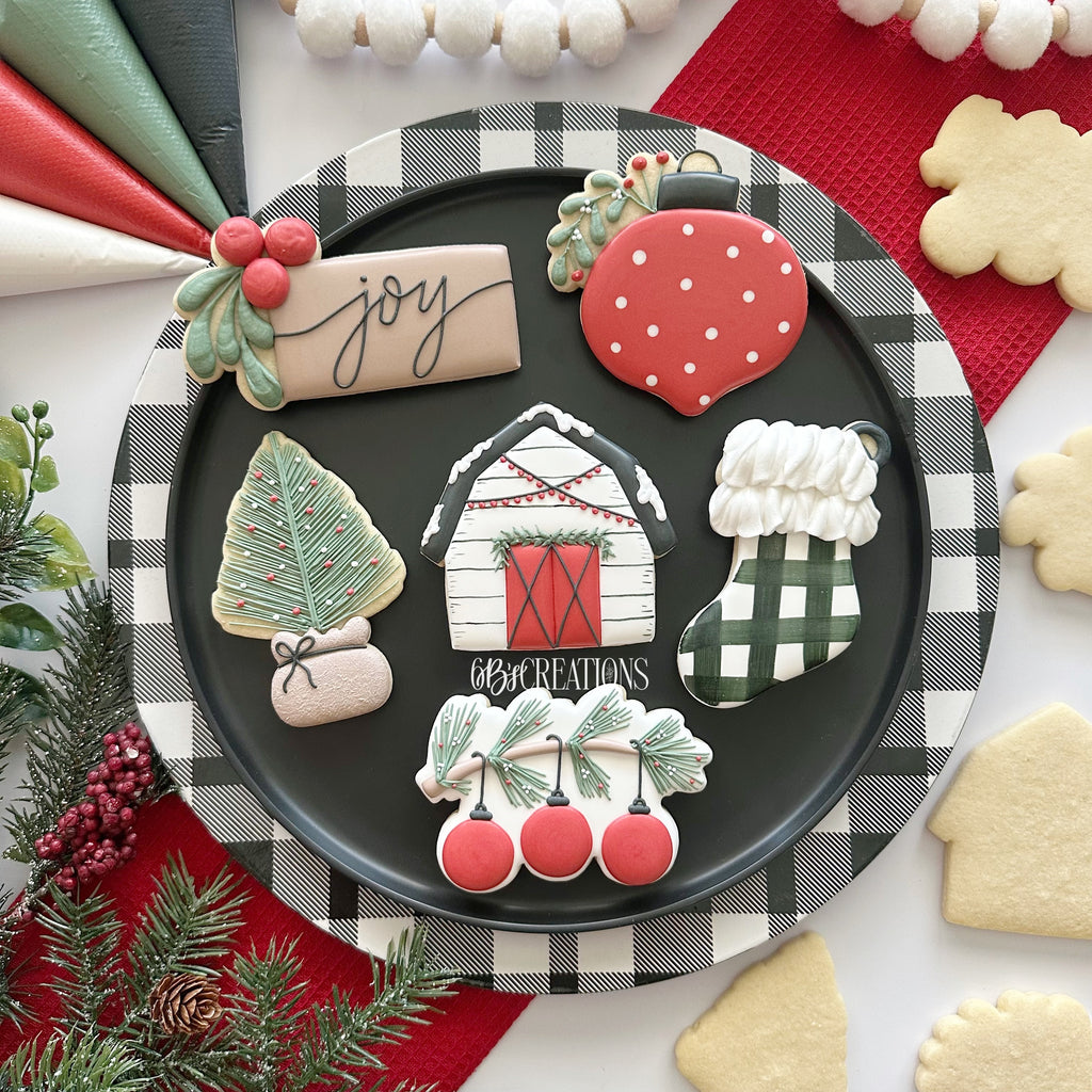 Christmas Farmhouse 2025 - Stencils (2 pack - barn and ornament)