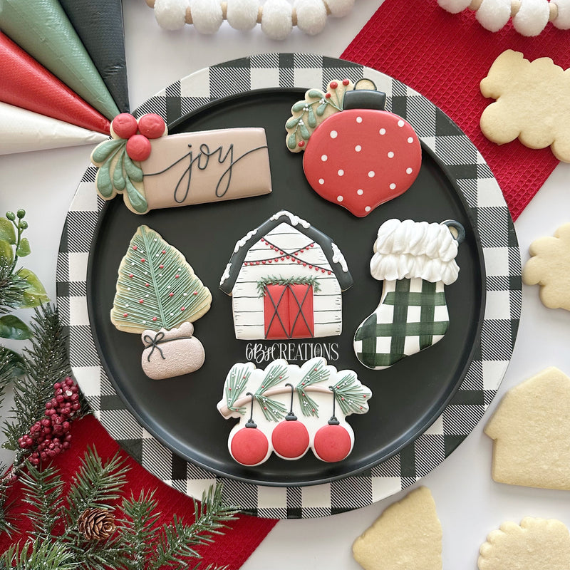 Christmas Farmhouse 2025 - Stencils (2 pack - barn and ornament)