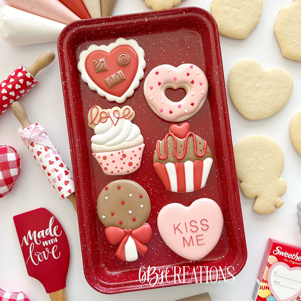 Sweet Treats - Stencils (4 pack - heart, cupcake, love cupcake, lollipop)