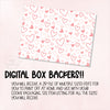Scattered Pink Hearts Box Backers