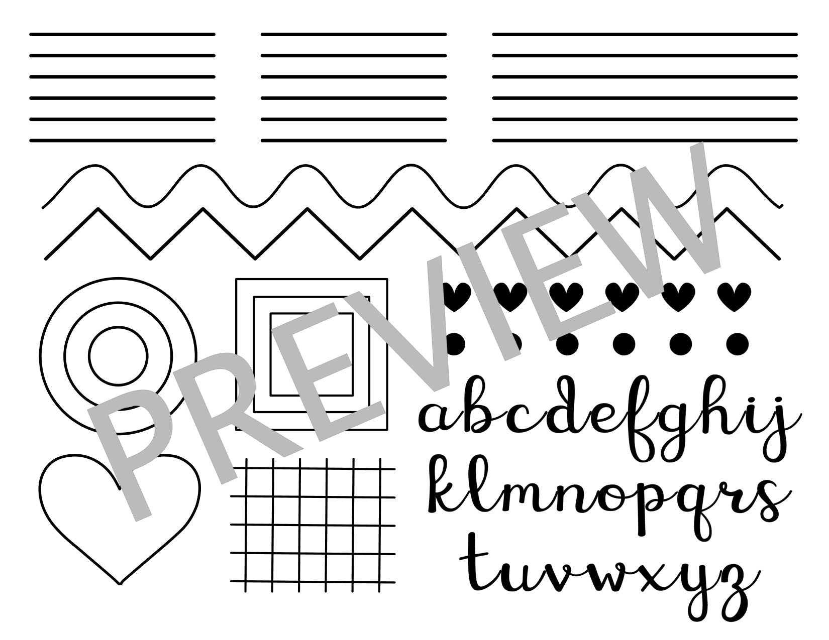 Generic Piping Practice Full Sheet – 6 B's Creations generic-piping-practice-full-sheet-6-b-s-creations