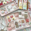 Scattered Pink Hearts Box Backers