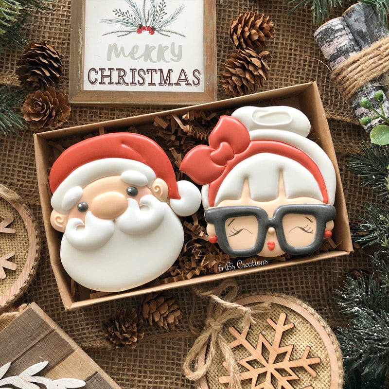 Christmas 2 Cookie Boxed Sets - Santa